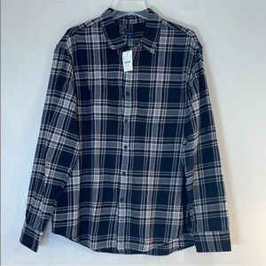 J. Crew Classic Cotton Flannel Plaid Shirt. Men's XL. NWT.